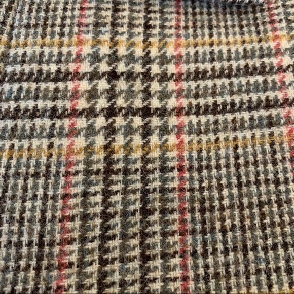 *rare* J. CREW Regent Wool Blazer Natural Plaid, Velvet Ribbon & Cobalt Pop — 6 - Picture 16 of 16